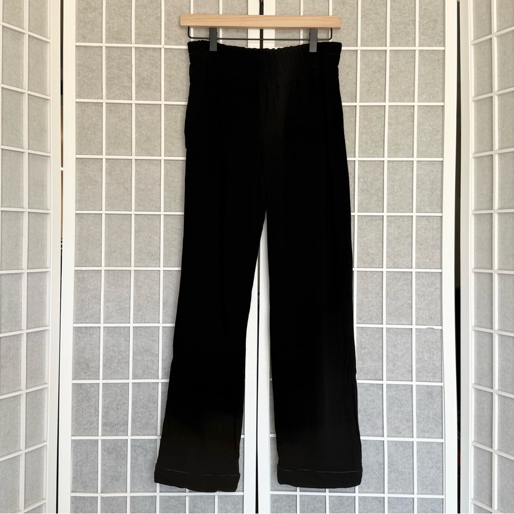Dries Van Noten black straight leg pants